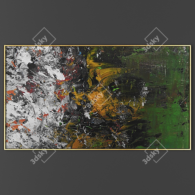 Elegant Frame for Artwork 3D model image 1