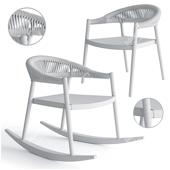 Innovative Varaschin Lounge: Versatile and Stylish 3D model image 2