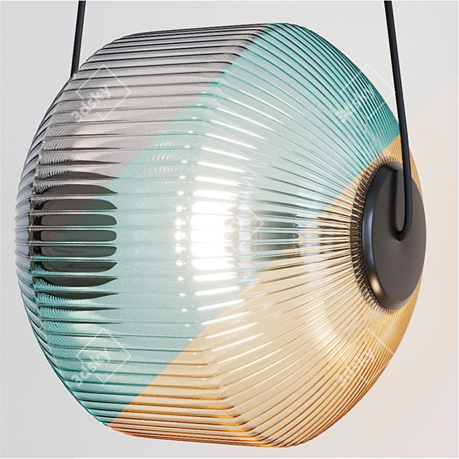 Ondaluce ORELLE Fume Pendant Light 3D model image 2