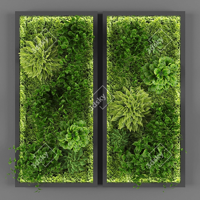 EcoWall Vertical Garden Kit 3D model image 1