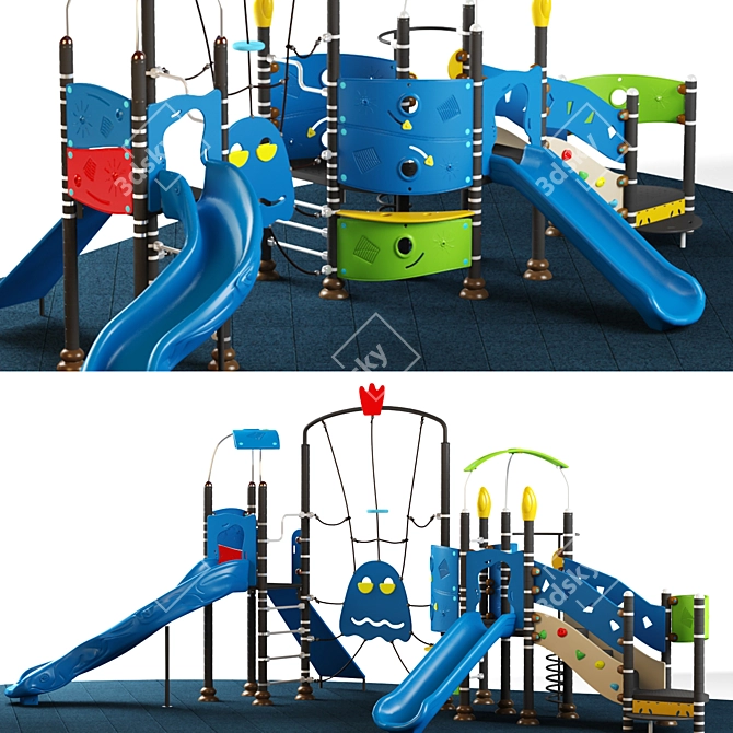 Adventure Jungle: Kids Playground Set 3D model image 1