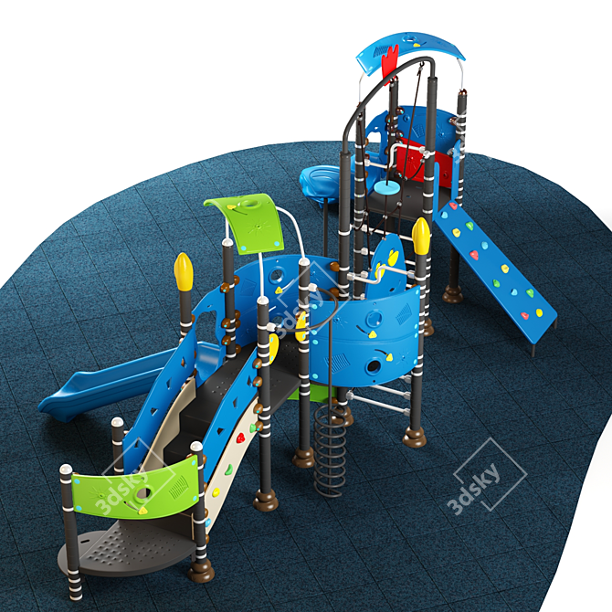 Adventure Jungle: Kids Playground Set 3D model image 4