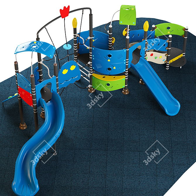 Adventure Jungle: Kids Playground Set 3D model image 5