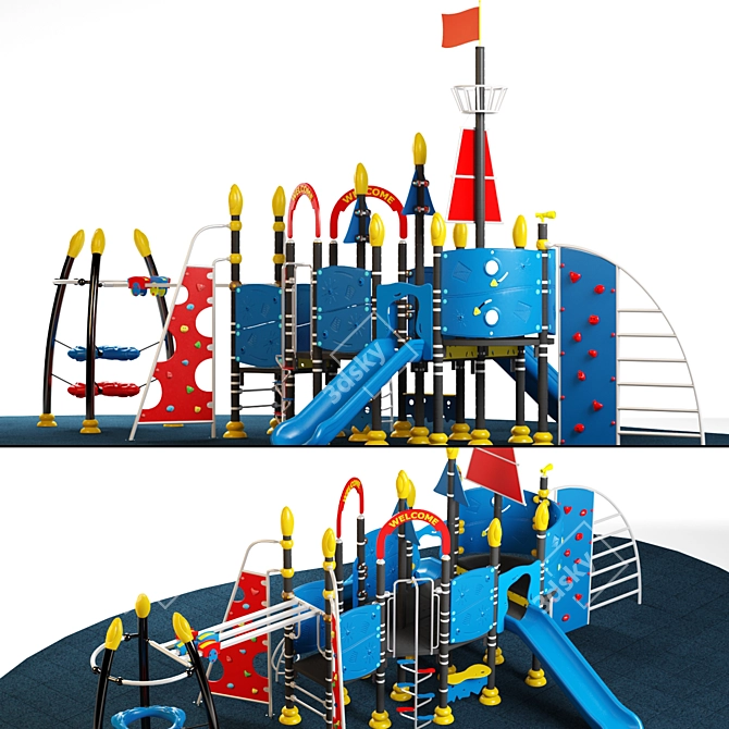 Slide&Climb: Ultimate Kids Playground 3D model image 1