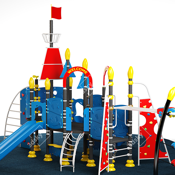 Slide&Climb: Ultimate Kids Playground 3D model image 3