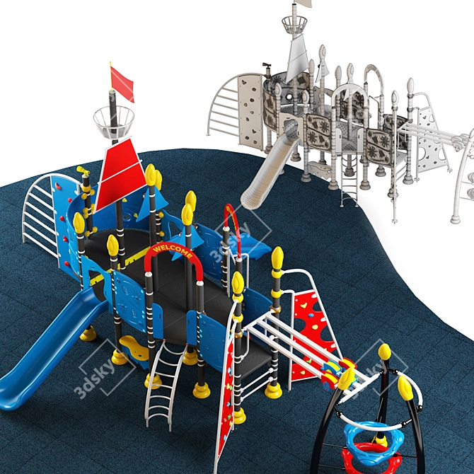 Slide&Climb: Ultimate Kids Playground 3D model image 6