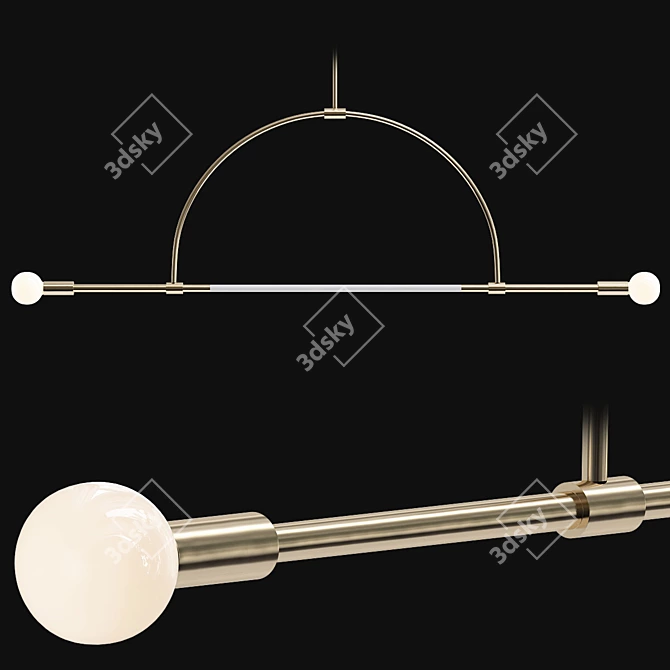 Sleek Ellis Light Fixture 3D model image 1