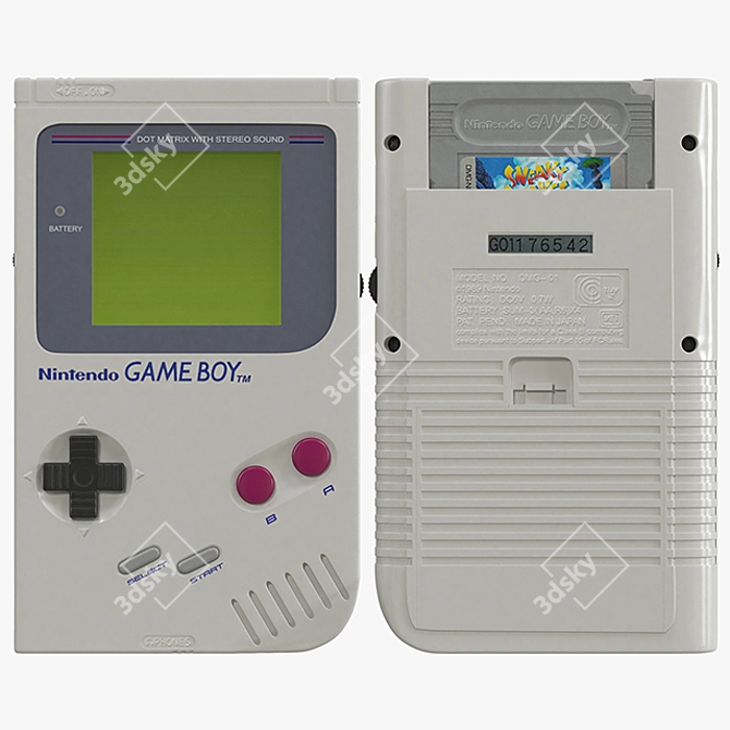 Classic Nintendo Game Boy: High-Quality 3D Model 3D model image 2