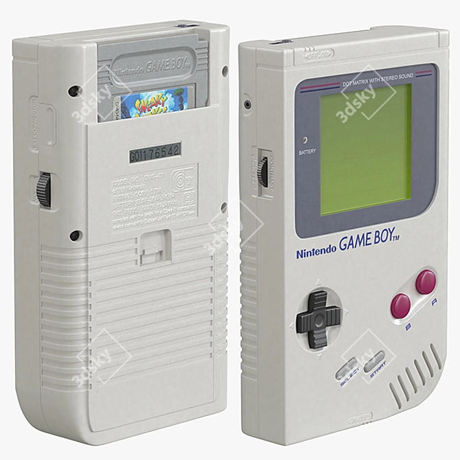 Classic Nintendo Game Boy: High-Quality 3D Model 3D model image 3