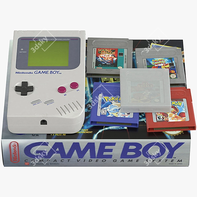 Classic Nintendo Game Boy: High-Quality 3D Model 3D model image 4