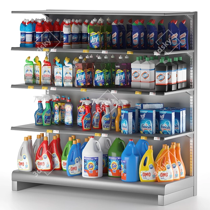 Bleach Shelf Unit - 190cm x 180cm x 73cm 3D model image 2