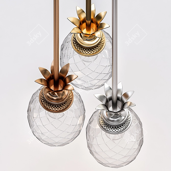 Exquisite Plantation Mini Pendant 3D model image 3