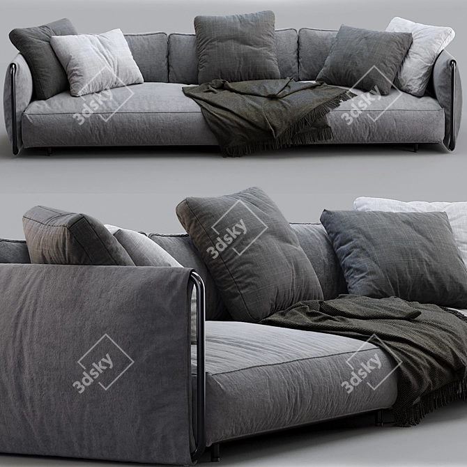 Edmond Flexform Sofa: Modern and Stylish Comfort 3D model image 1