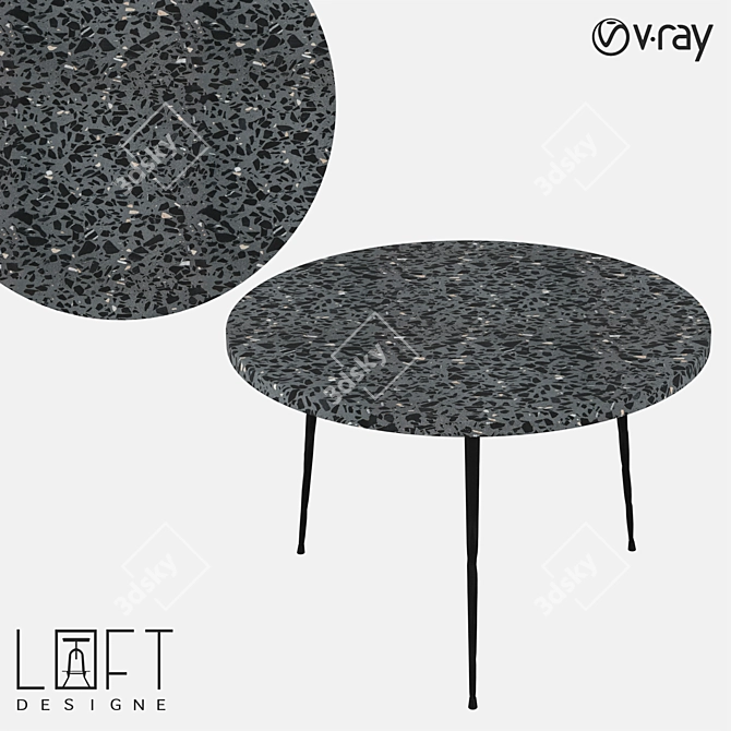 LoftDesigne 60142 Coffee Table 3D model image 1