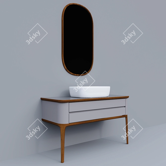 Noken Liem Vanity Set: Elegant and Functional 3D model image 2