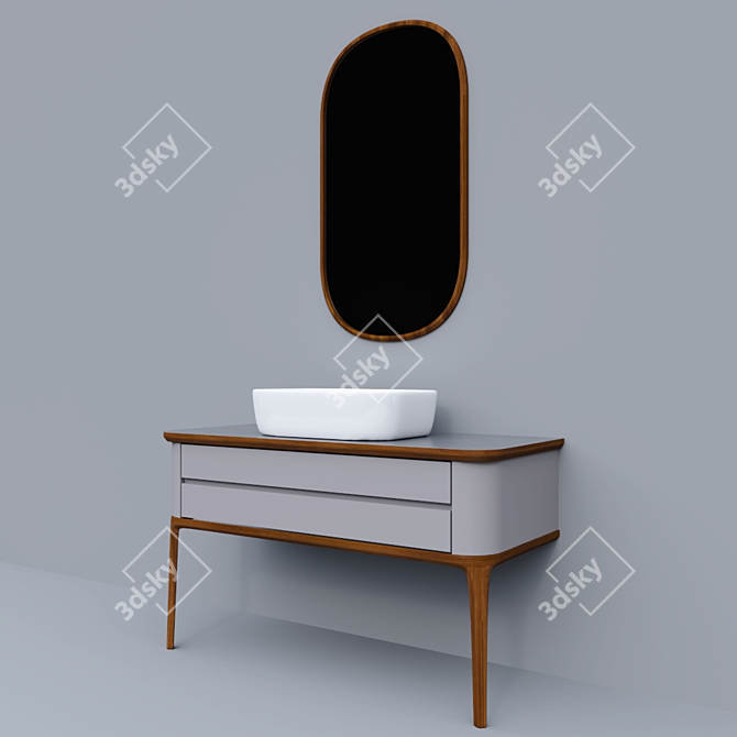 Noken Liem Vanity Set: Elegant and Functional 3D model image 3