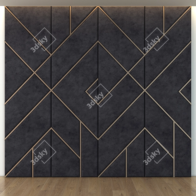 Elegant Wall Décor, Set of 12 3D model image 1