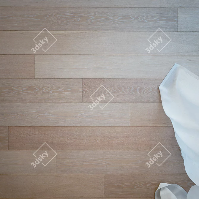 Stunning Oak Floor Tiles 3D model image 2