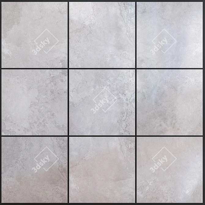 Alpes Wide Grey: HD Textures for Walls & Floors 3D model image 1