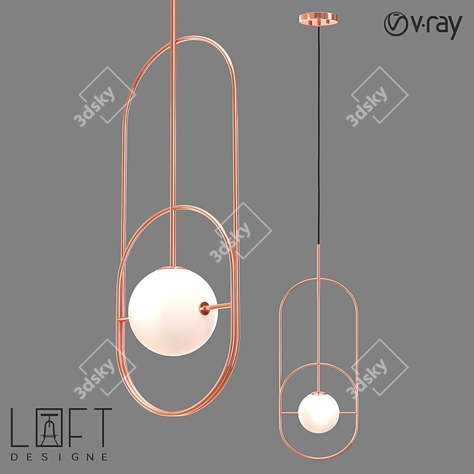 Industrial Style Pendant Lamp - LoftDesigne 4683 3D model image 1