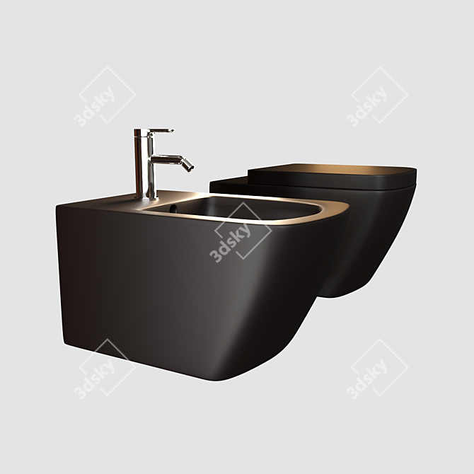 Modern and Hygienic: Duravit Happy D.2 Plus 3D model image 9