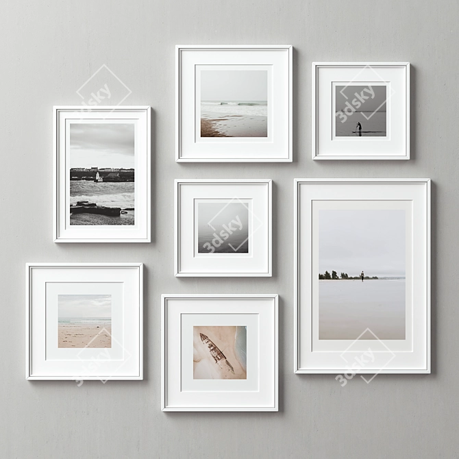 Versatile Picture Frames Set 3D model image 1