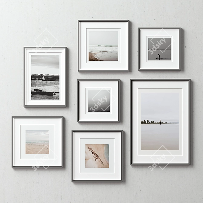 Versatile Picture Frames Set 3D model image 3