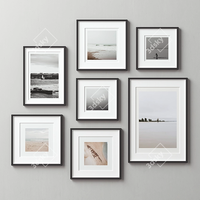 Versatile Picture Frames Set 3D model image 4