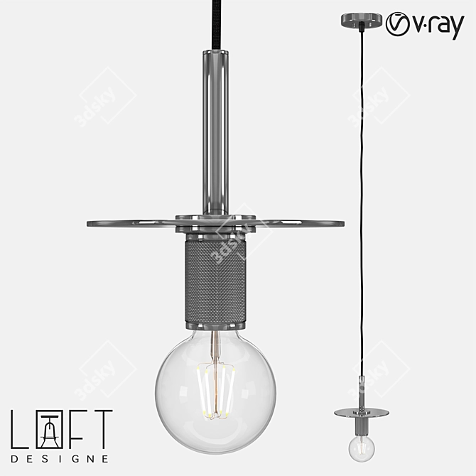 Industrial Pendant Lamp LoftDesign 4691 3D model image 1