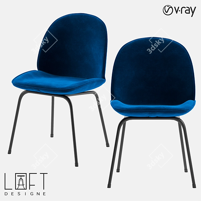 LoftDesigne 2448 Model Chair 3D model image 1