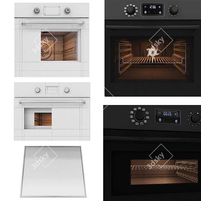 IKEA Kitchen Essentials: Microwave, Oven, Induction Hob 3D model image 2