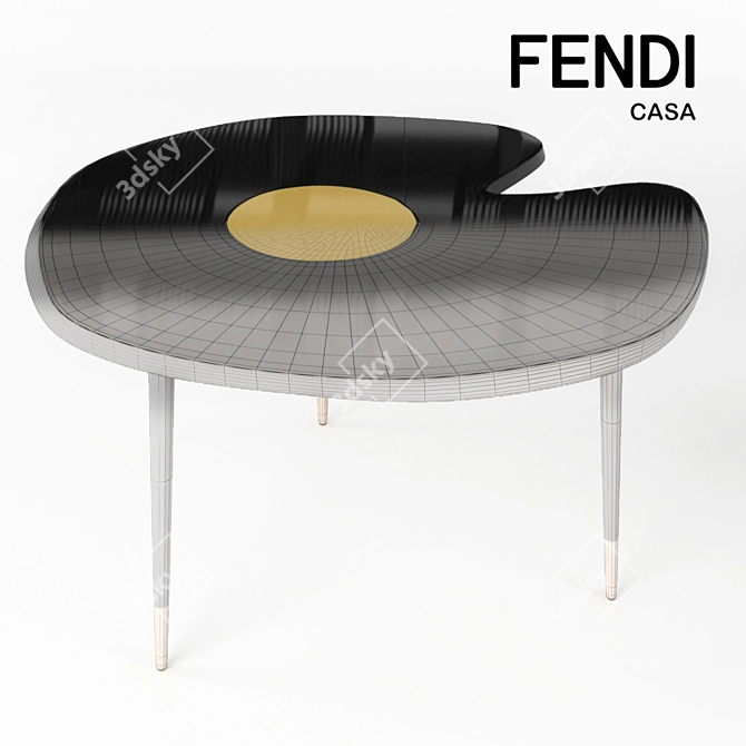 FENDI CASA Fleurette Coffee Table 3D model image 3