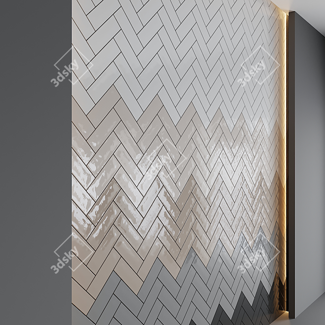 Country Ceramic Wall Panel - Equipe 3D model image 2