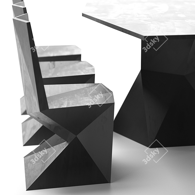 Vondom Vertex Polygon Set 3D model image 4