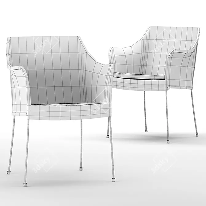 Venus Armchair - Elegant and Modern Design 3D model image 2