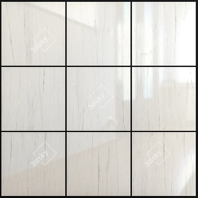 Marvel Pro Bianco Dolomite Tiles 3D model image 1