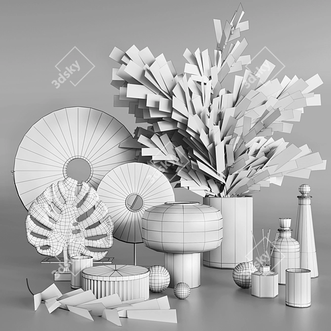 Elegant Decor Set: 3DS Max 2015 Archive & OBJ 3D model image 2