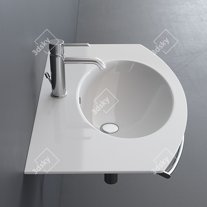 Catalano Velis Wall-mounted Washbasin 3D model image 2