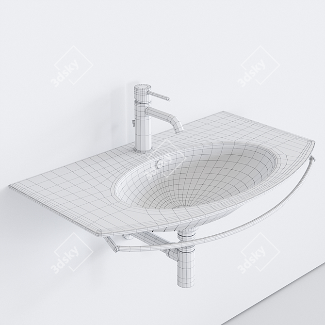 Catalano Velis Wall-mounted Washbasin 3D model image 5