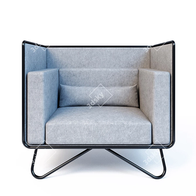 Cozy Elegance: Noook-2 Armchair by Artu 3D model image 1