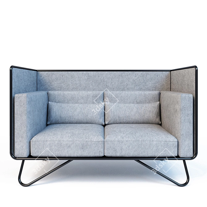 Nook-2 Sofa: Stylish Comfort by Artu 3D model image 1