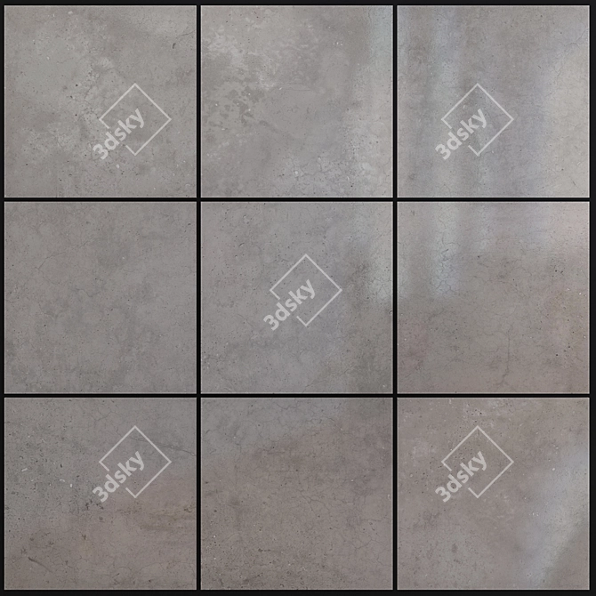 Hyper Gray Multi-Texture 3D Wall/Floor Kit 3D model image 1