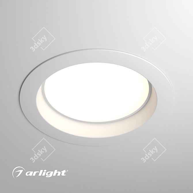 Bright LED Downlight with Color Options 3D model image 1