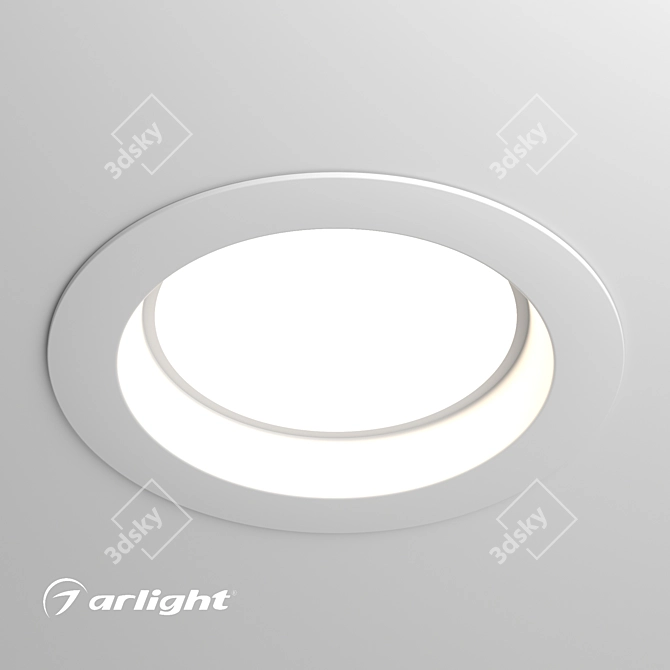 Bright and Energy-Efficient LED Downlight 18W 3D model image 1