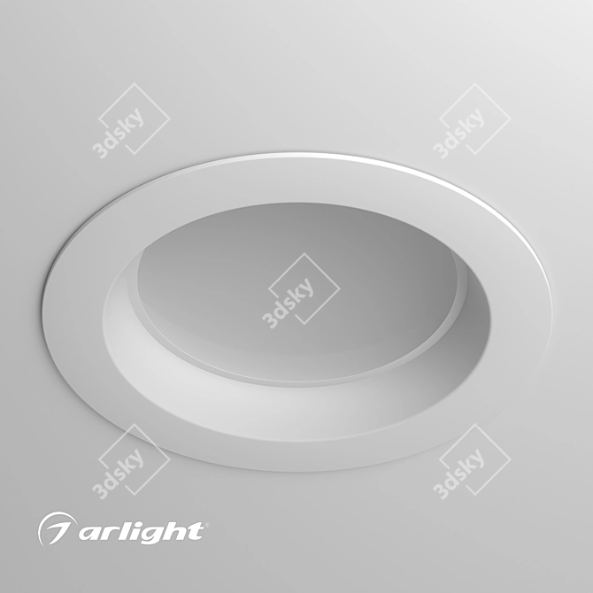 Bright and Energy-Efficient LED Downlight 18W 3D model image 2