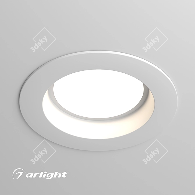 Modern LED Downlights for Office and Commercial Spaces 3D model image 1