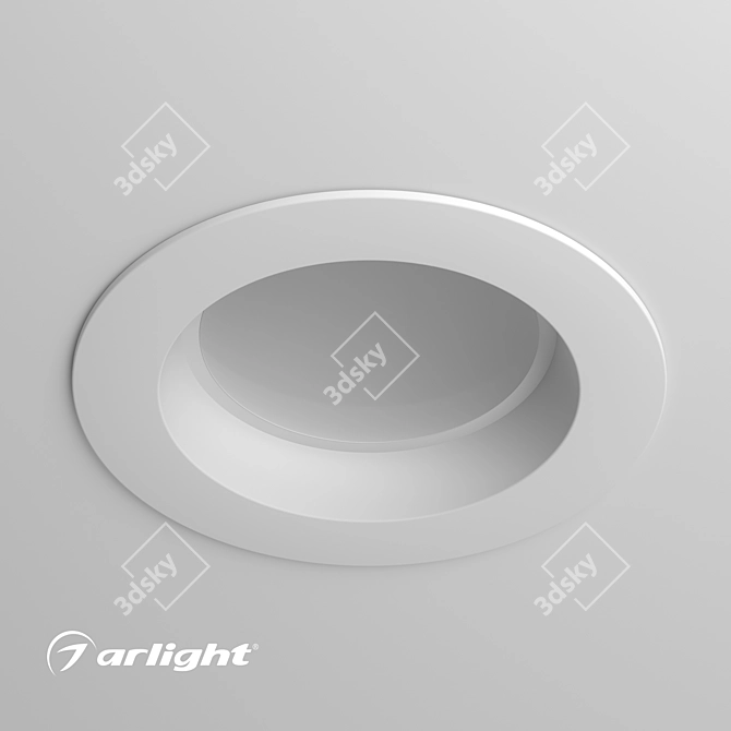 Modern LED Downlights for Office and Commercial Spaces 3D model image 2