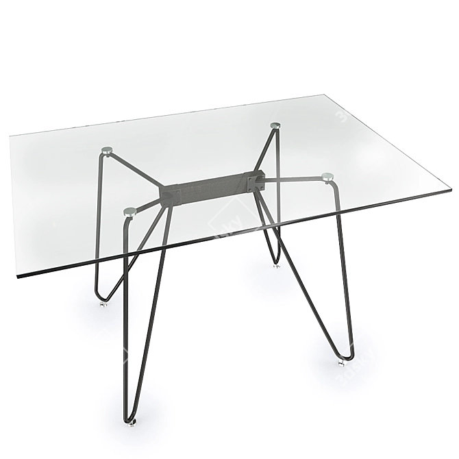 Woodville Dico 80: Stylish Table for Modern Spaces 3D model image 1