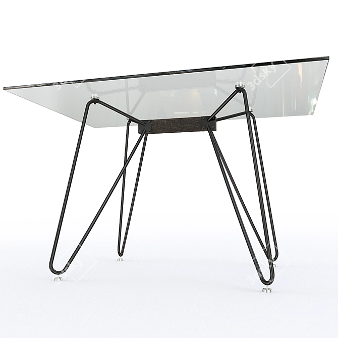 Woodville Dico 80: Stylish Table for Modern Spaces 3D model image 2