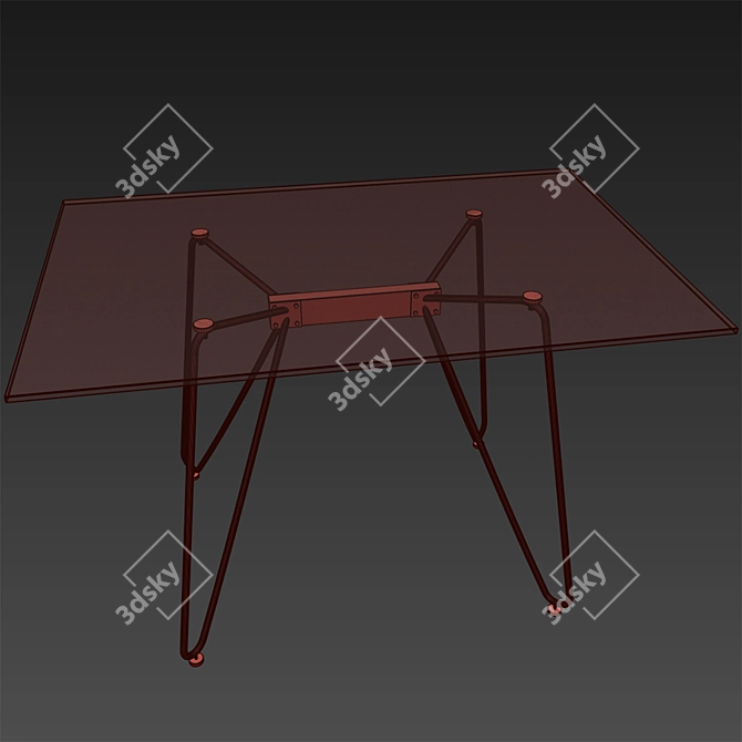Woodville Dico 80: Stylish Table for Modern Spaces 3D model image 3